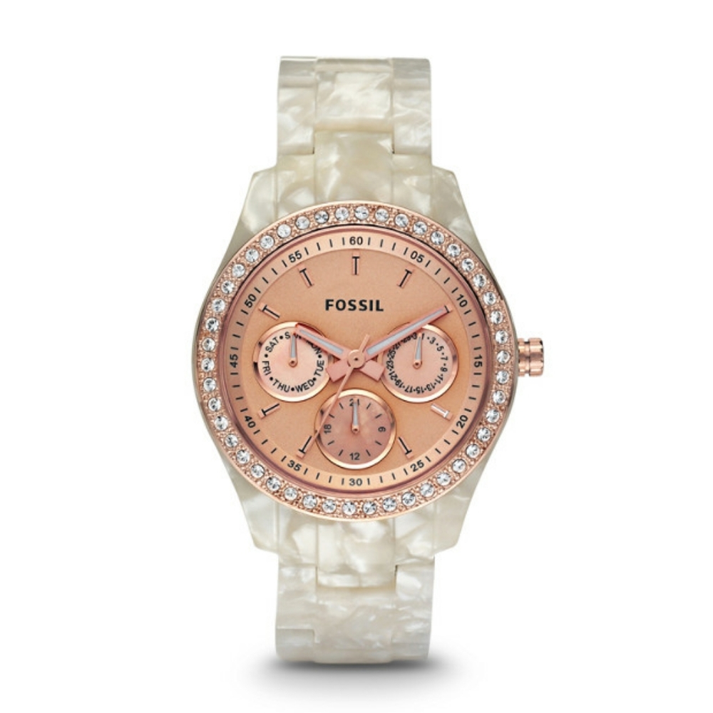 Rose Gold Fossil Watch